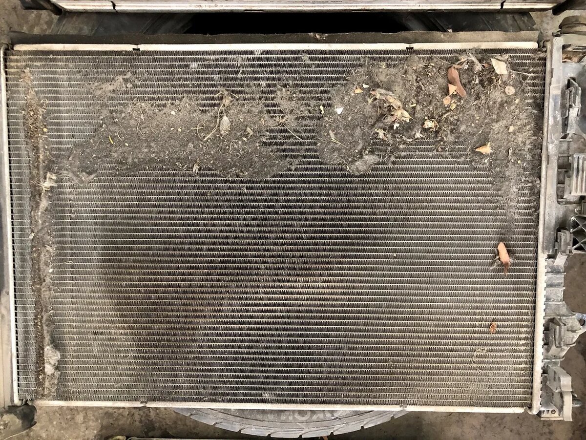 Забитый радиатор 