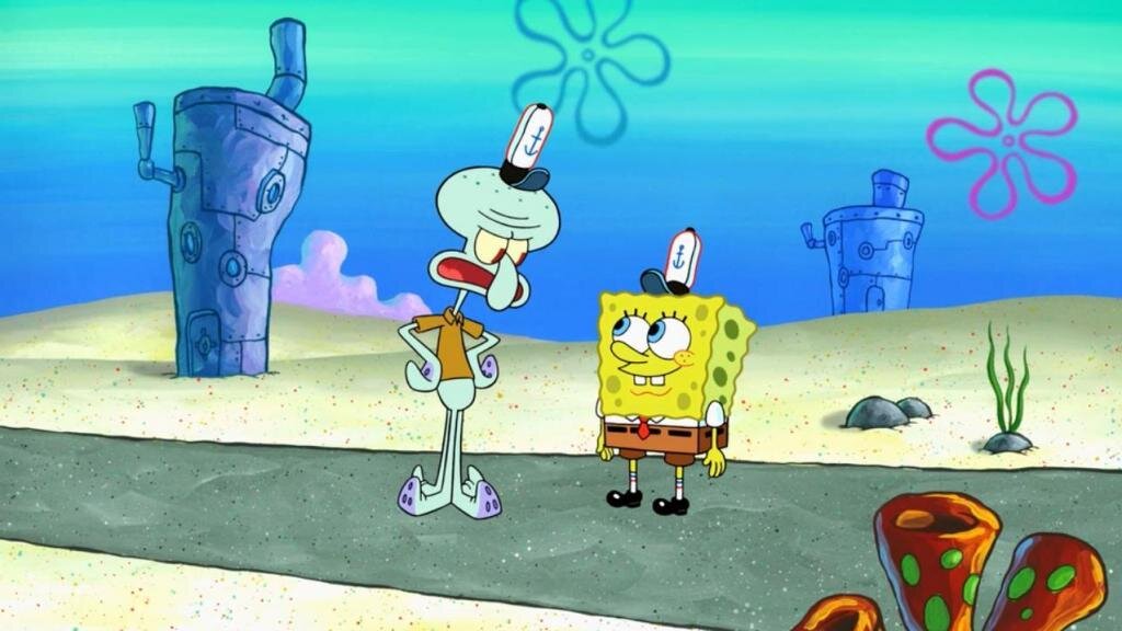 Спанч Боб и Сквидвард 