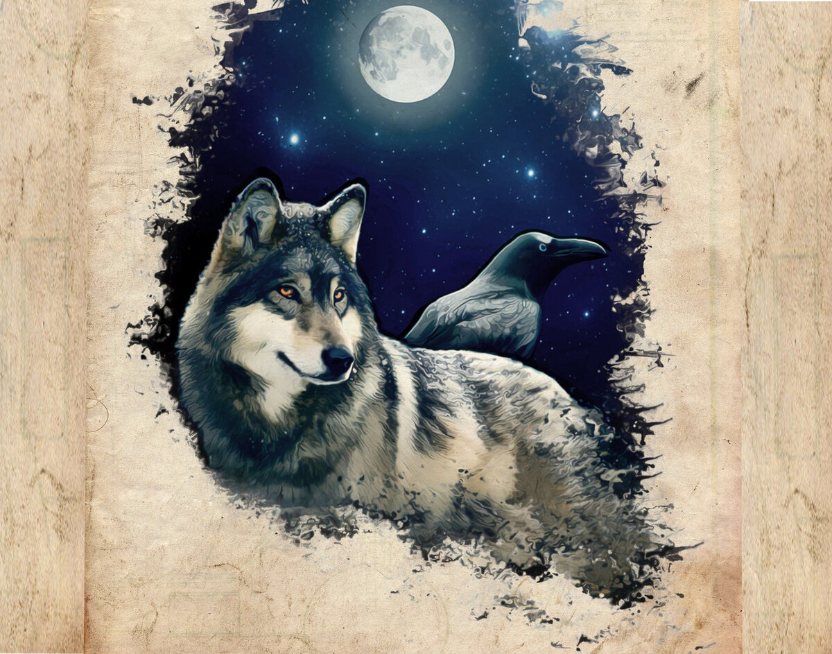 Волк и ворон