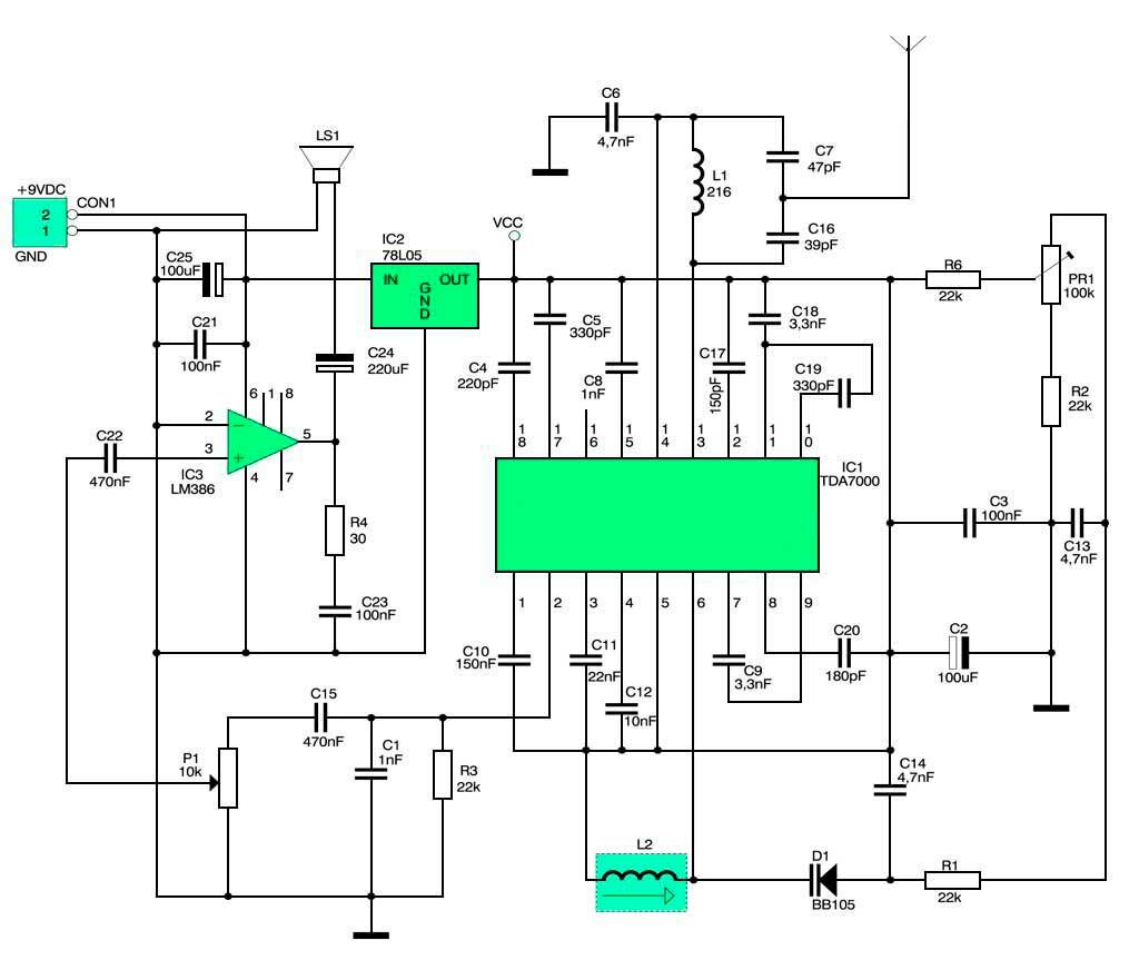 Ta7358apg fm радиоприемник схема