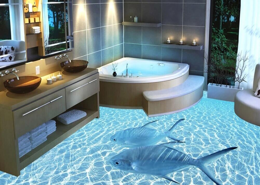 Наливной пол с 3D-рисунком