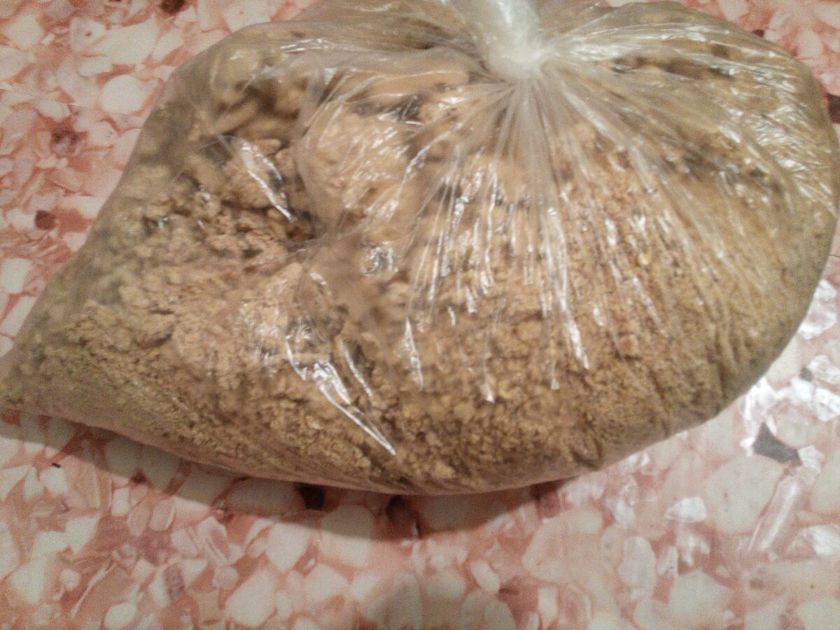 Вот так выглядит кукурузная макуха для тех кто не видел