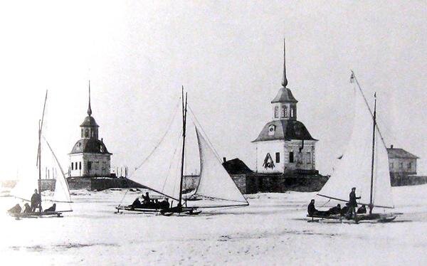 Буера в галерной гавани сер. XIX век