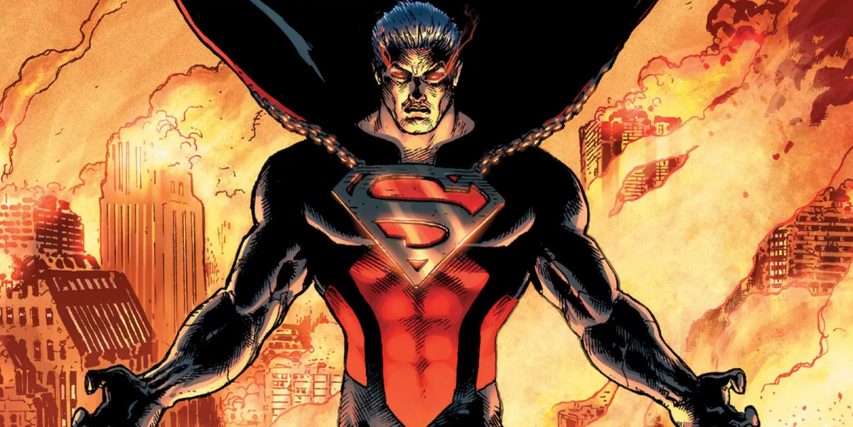 Какой герой впервые появляется. Superman Earth 2. Аниме злой Супермен красный. Флэш земля 2 арт. Комиксы Супермен стреляет глазами