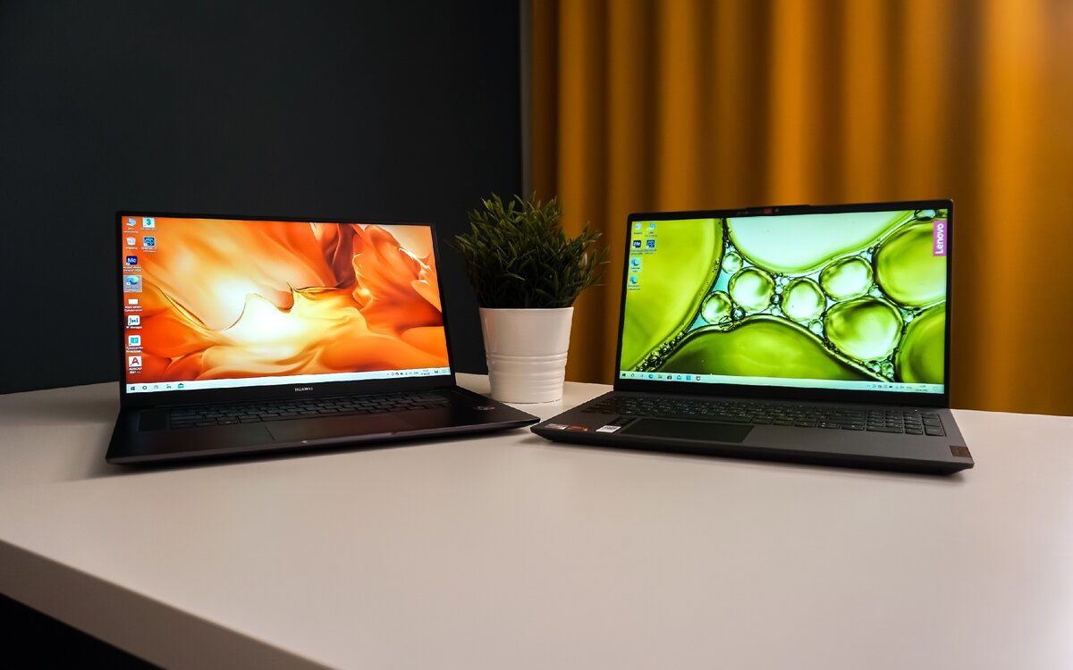 Ноутбуки HUAWEI MateBook D16 и Lenovo IdeaPad 5 15