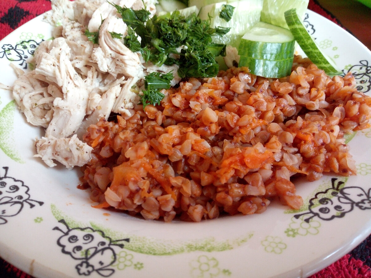 Сочная гречка на сковороде. Фото автора канала