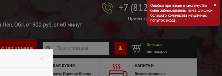 Система безопасности останавливает злостного взломщика.