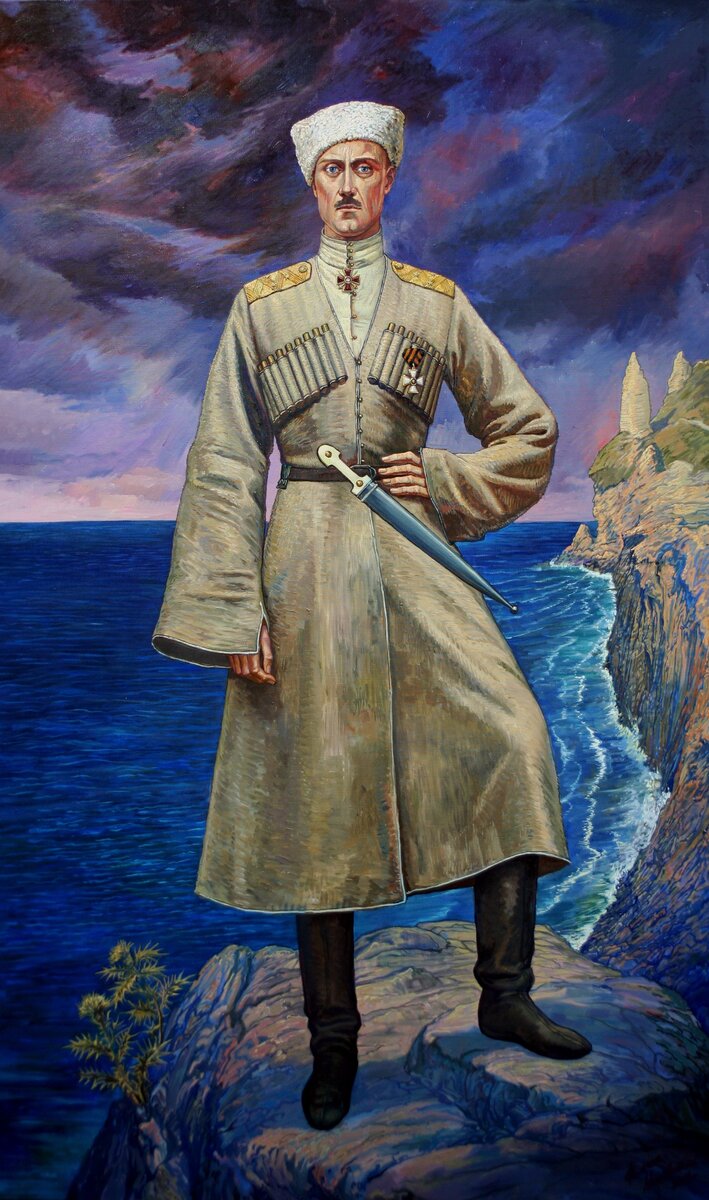 Генерал Петр Николаевич Врангель 2012 г. холст, масло 200х120