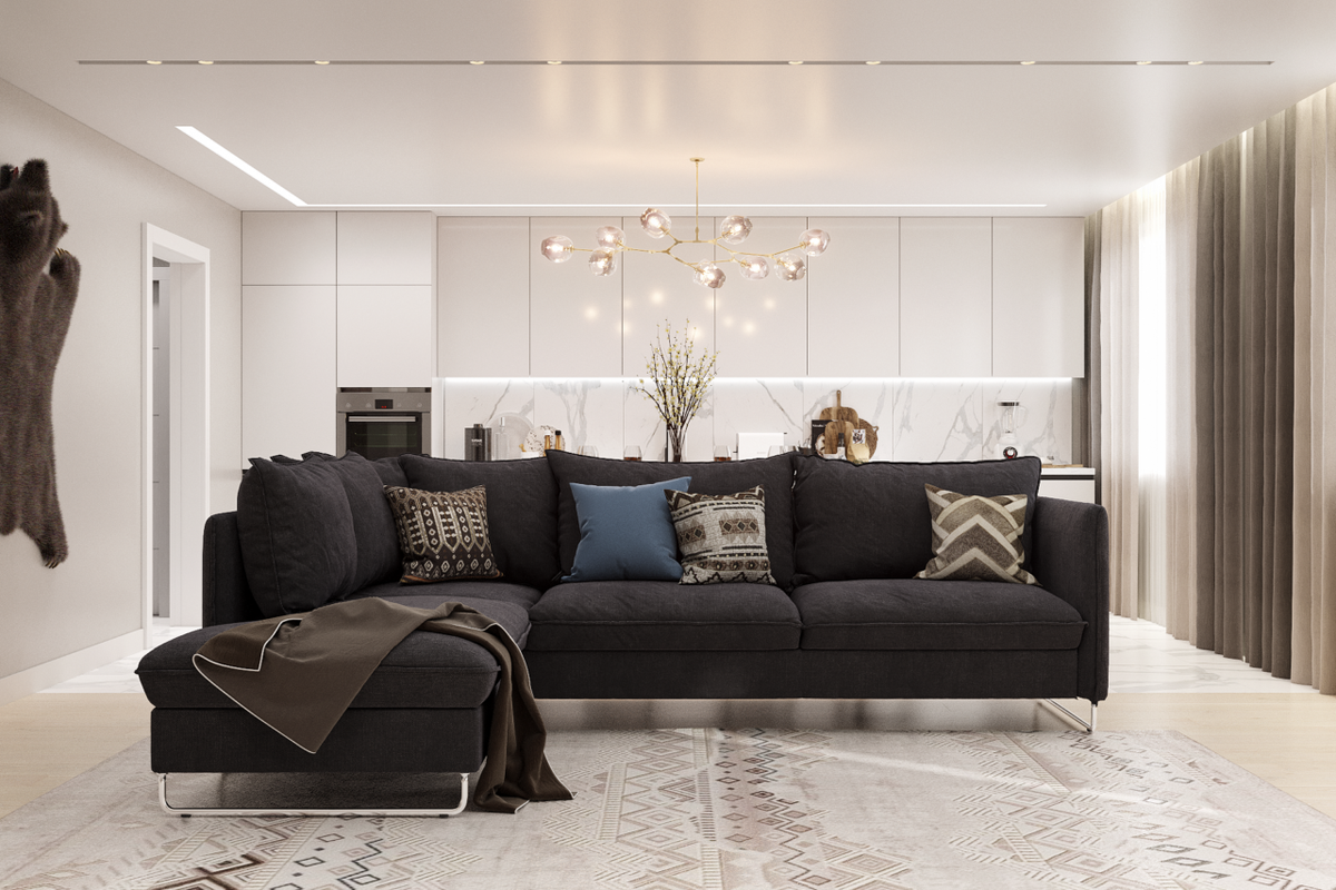 Кухня-гостиная. Источник: Студия REDI (redi-nsk.ru)