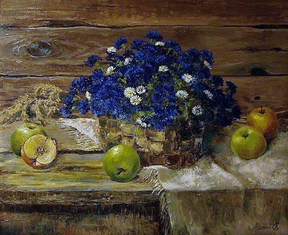 «Родные мотивы», 2009, холст, масло