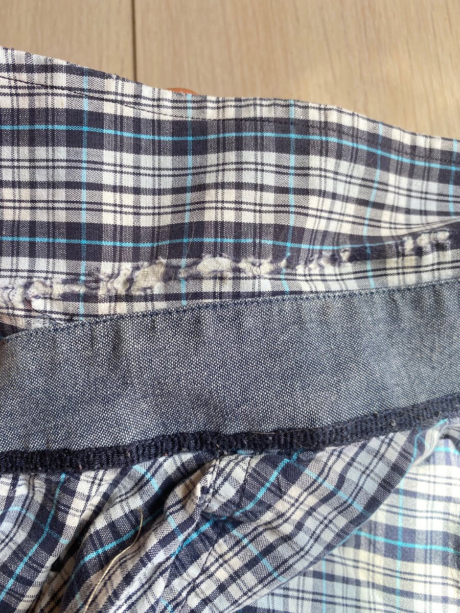 Вот так выглядит воротник в рубашке мужа