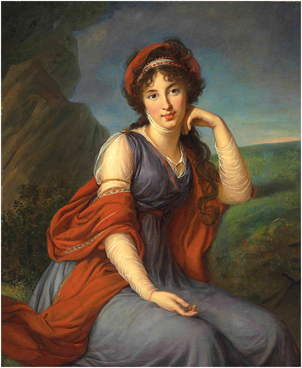 Э. Виже-Лебрён. Портрет княгини Марии Григорьевны Голицыной. 1798 г.