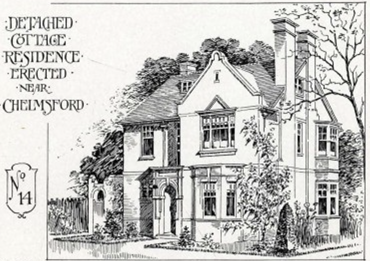 Внешний вид дома. Источник изображения: каталог "IDEAL HOMES for the people", 1902 год