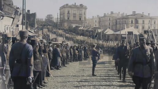 Парад Чехословацкого корпуса во Владивостоке. 1919 г.