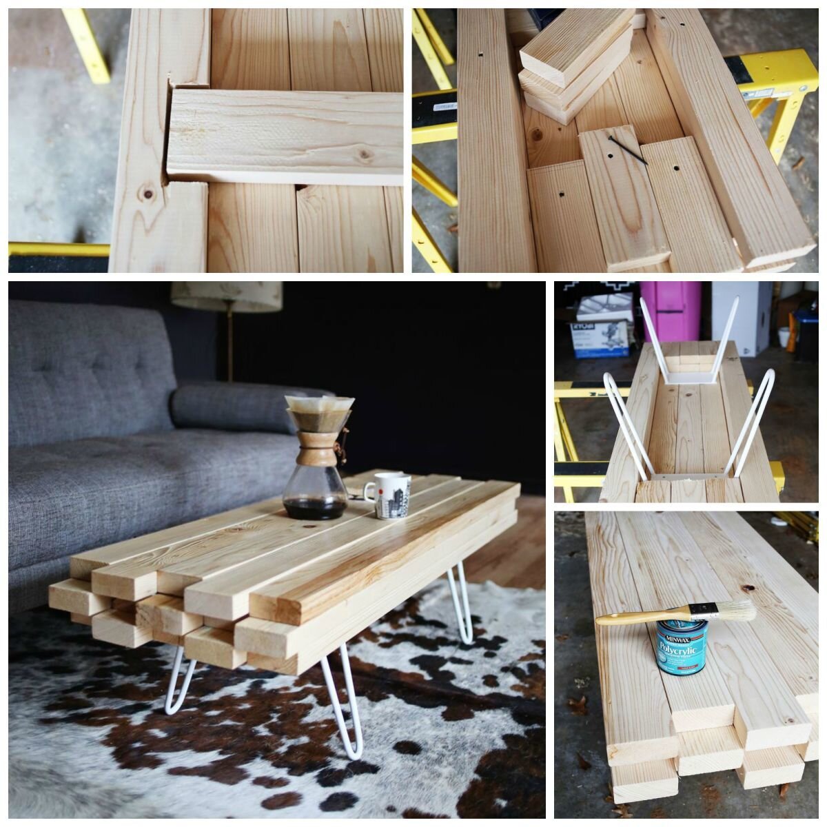    Стол из досок. Источник: abeautifulmess.com