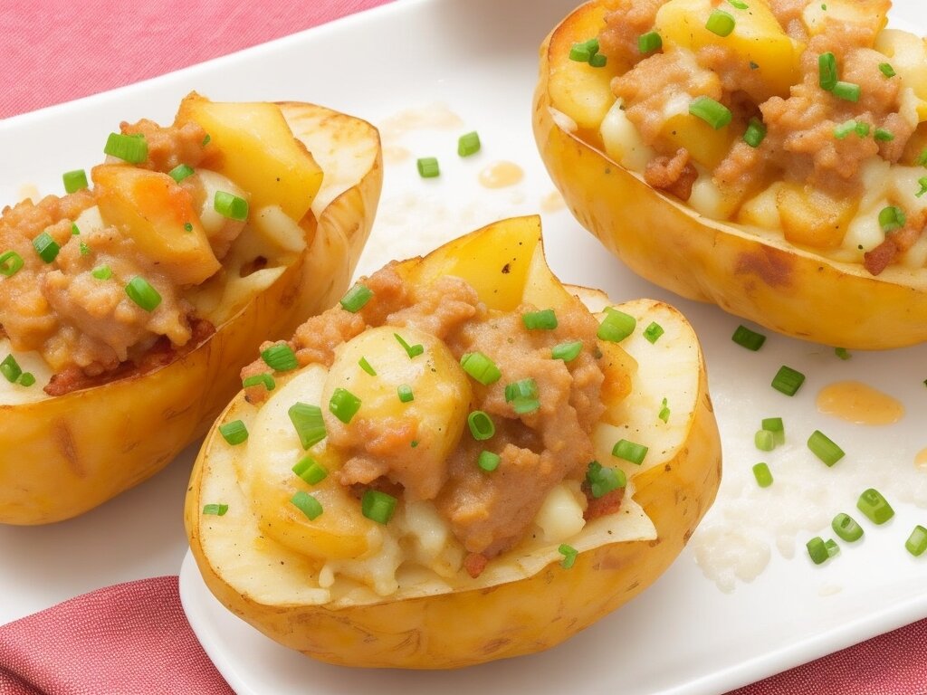 Фаршированный картофель - это вкусный гарнир или самостоятельное блюдо, популярное во многих странах мира.-2