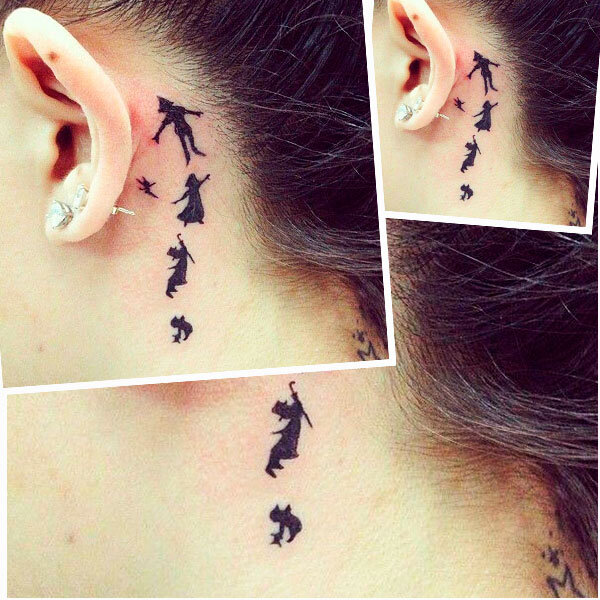 Особенности татуировки за ухом