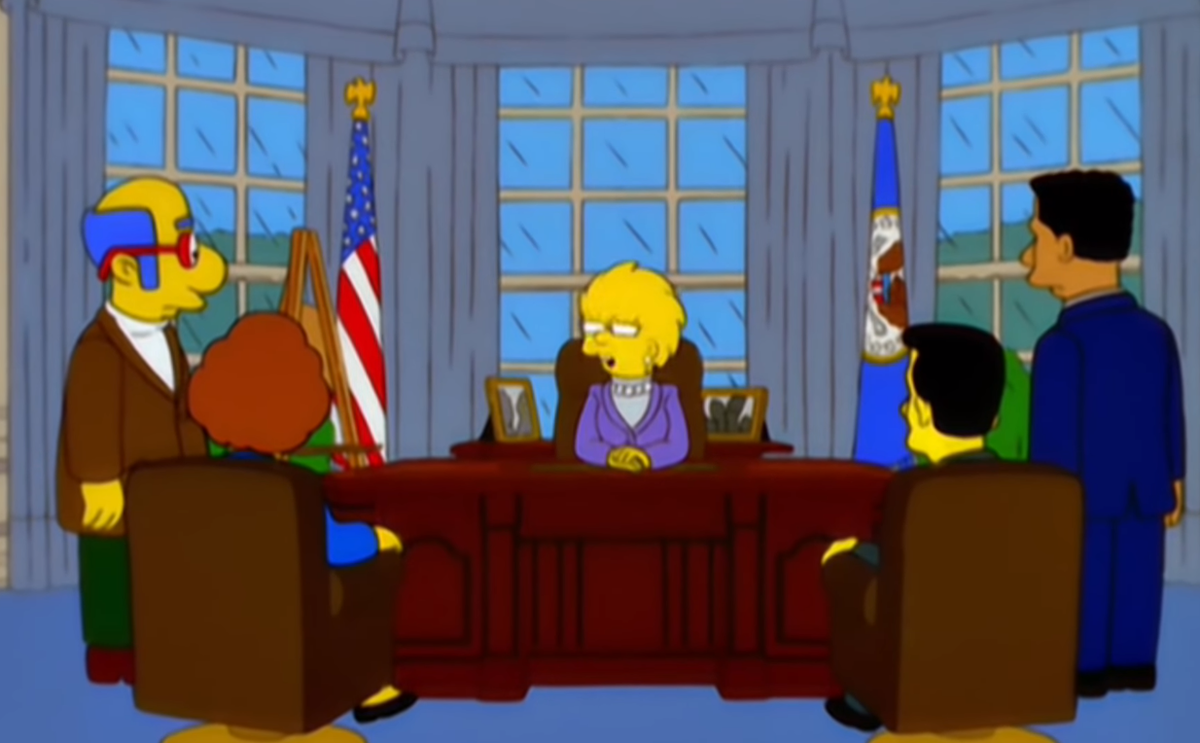 Кадр из 17-й серии 11-го сезона "Bart to the Furure" 