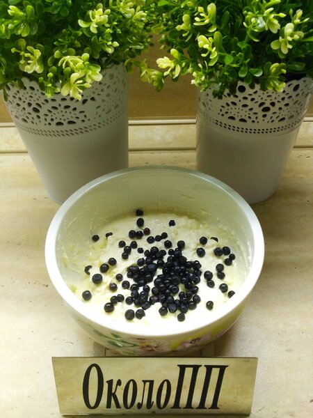 Фотография творога с ягодами и мацони