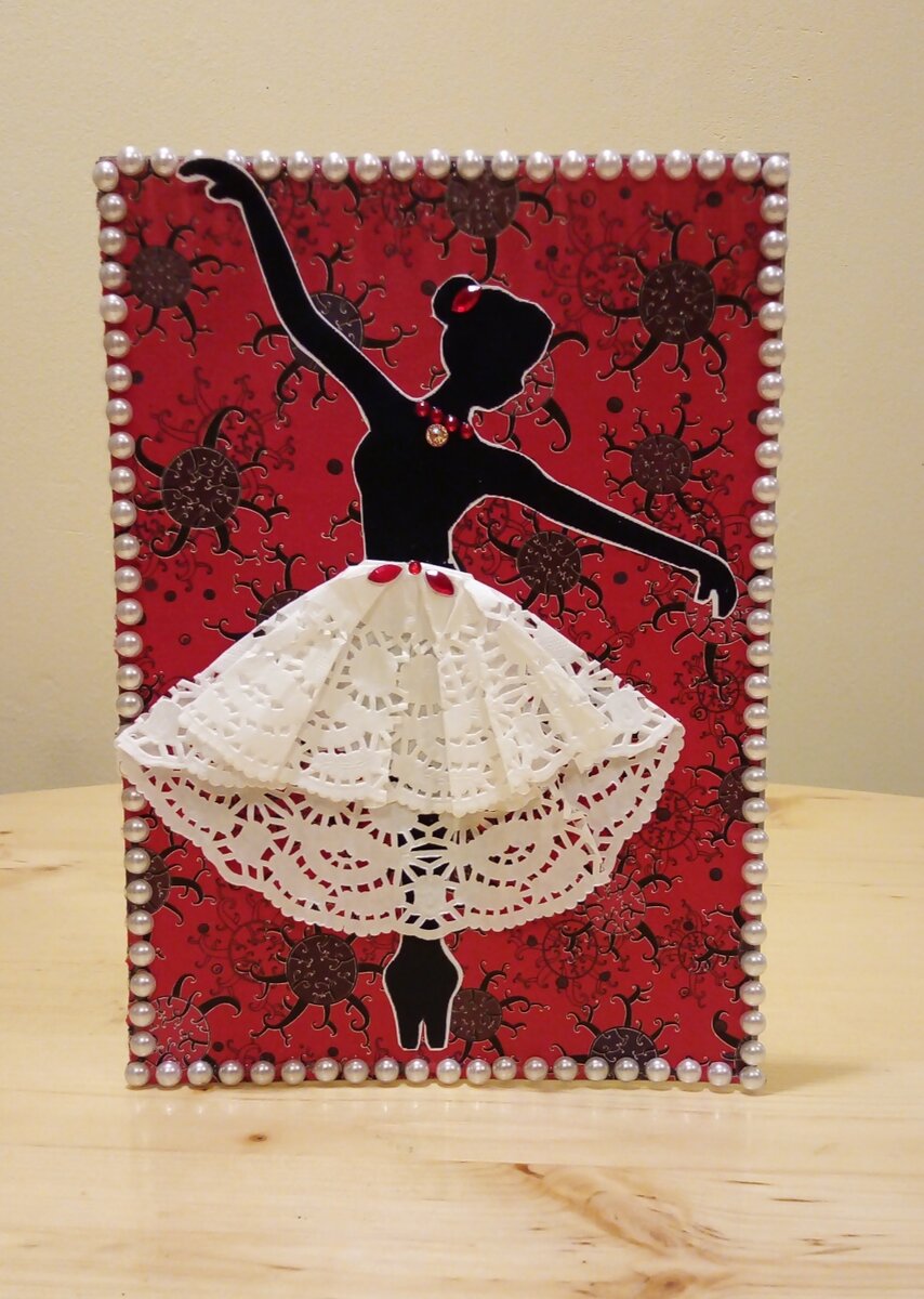 Моей внучке 10 лет, я сделала такую открытку