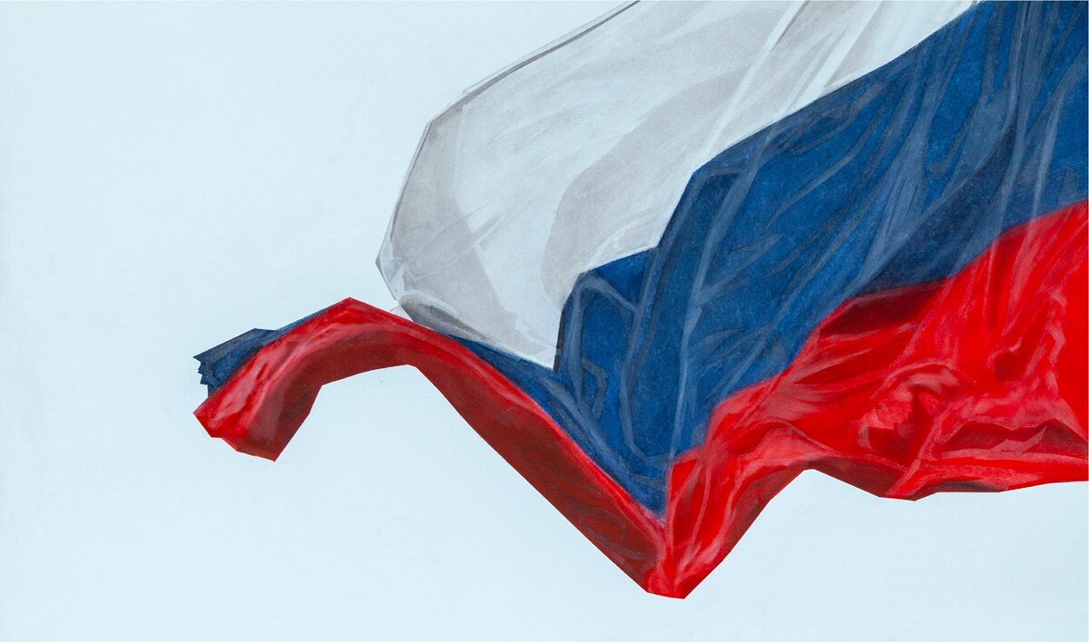 Rik De Boe. Russian Flag. 2018 (detail). Photo courtesy of pop/off/art gallery.