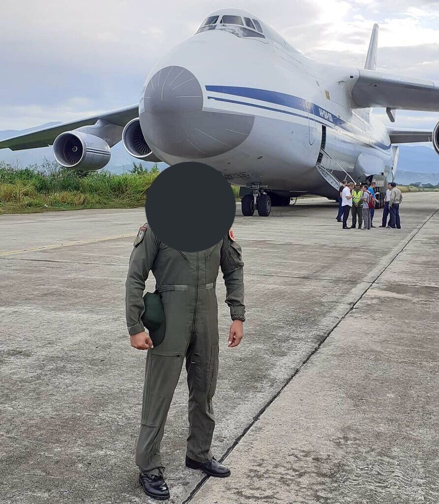 Транспортный самолёт Ан-124-100 Минобороны России на базе ВВС Венесуэлы "Эль-Либертадор" 