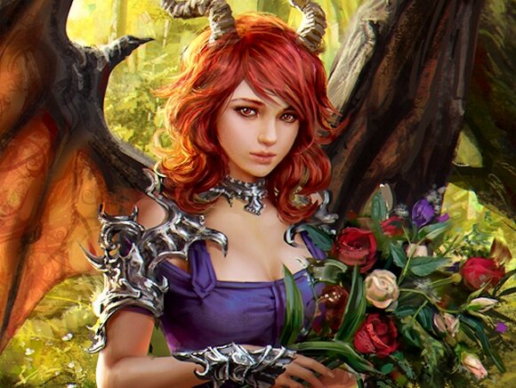 Лаура Сава - Legend of the Cryptids card (Anneli, Beguiled Demon reg.)