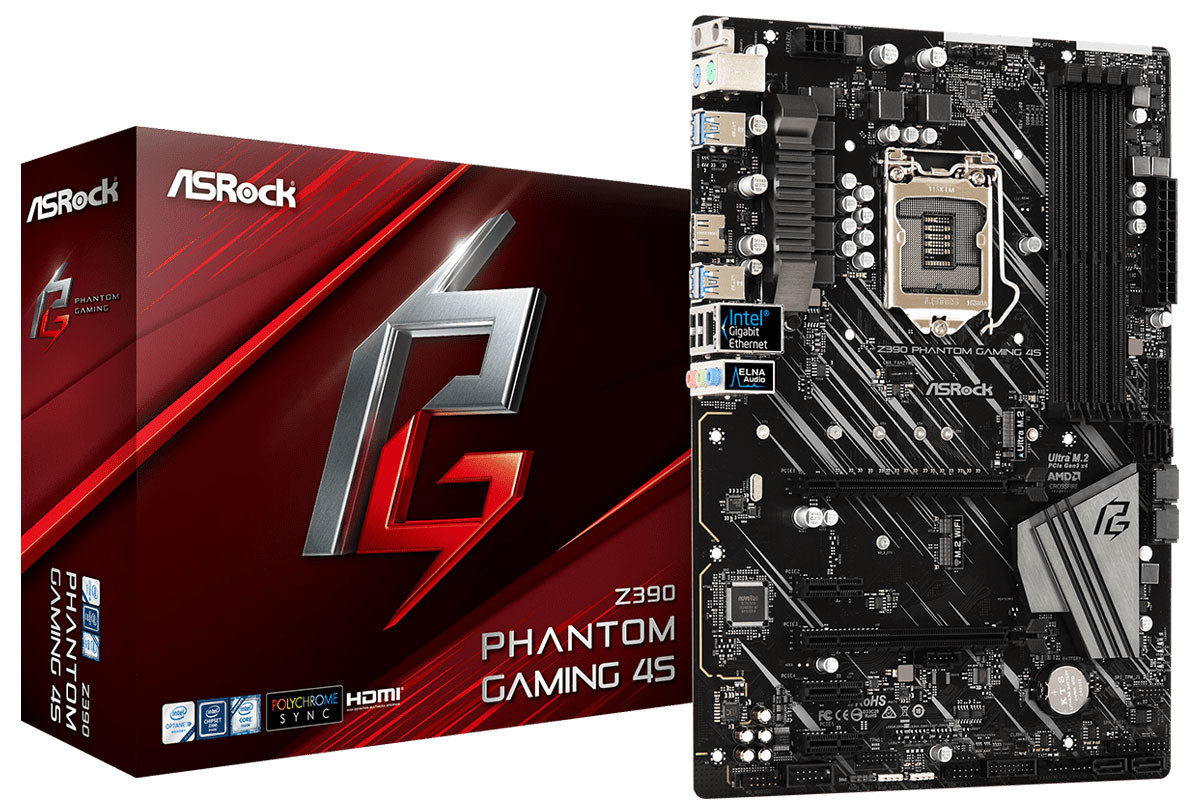 Материнская плата ASRock Z390 Phantom Gaming 4S