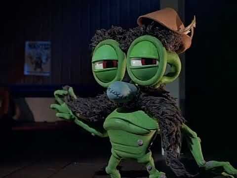 Зелёный чудик с бородавками! 