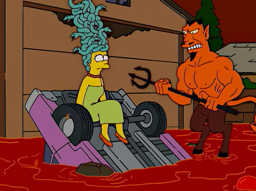 симпсоны maude flanders. фландерс дьявол. симпсоны гомер в аду. симпсоны барт в аду. симпсоны (the simpsons) дом ужасов!.