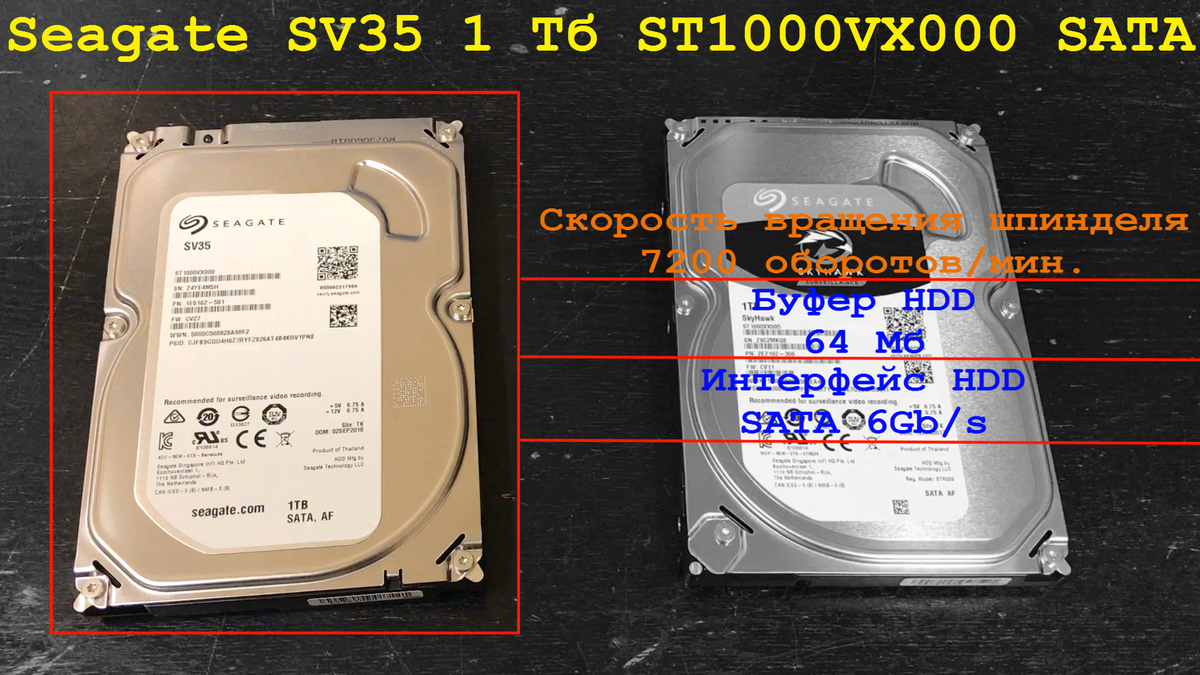 HDD Seagate SV35 1 Tb 7200 rpm