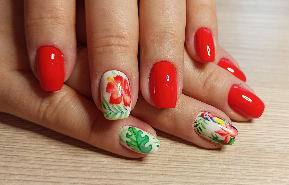 Роспись акварелью. Фото автора