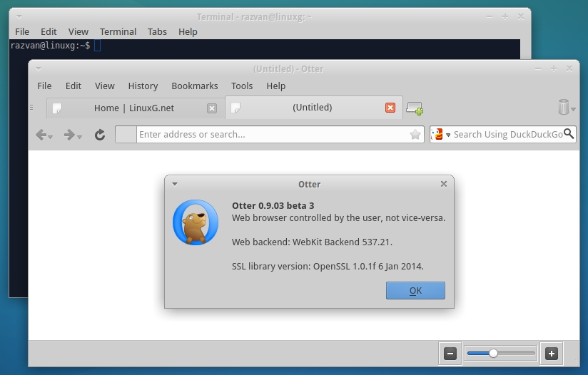 Otter на Linux
