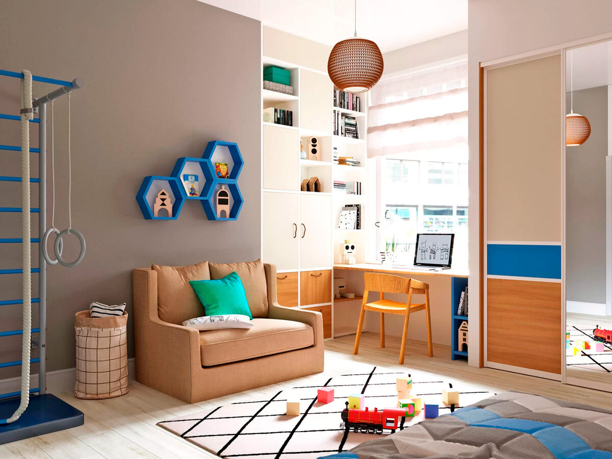 Дизайн детской комнаты для мальчика: идеи и фото