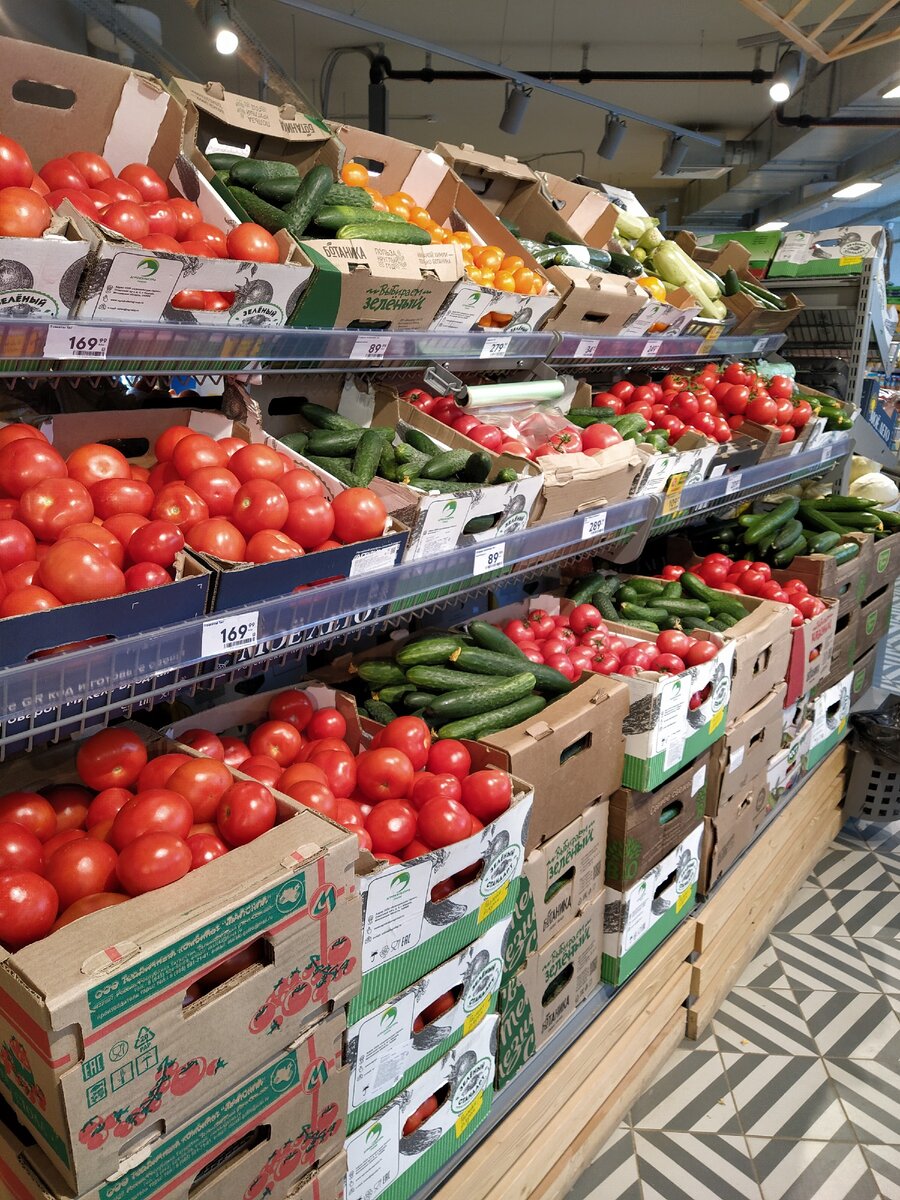 помидоры и огурцы 