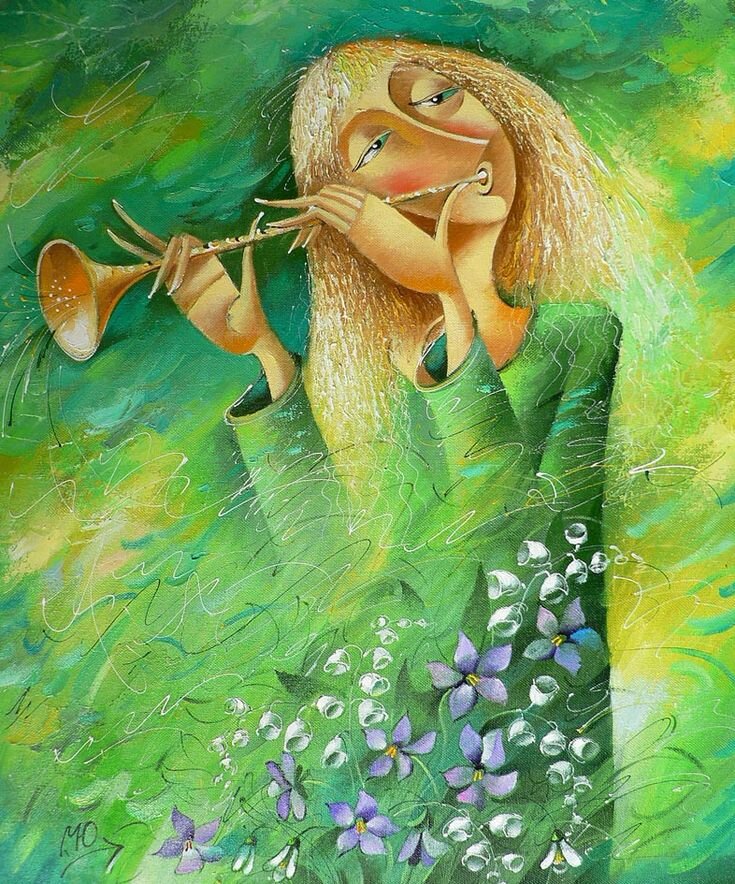 Художник Юрий Мацик ," Счастье"