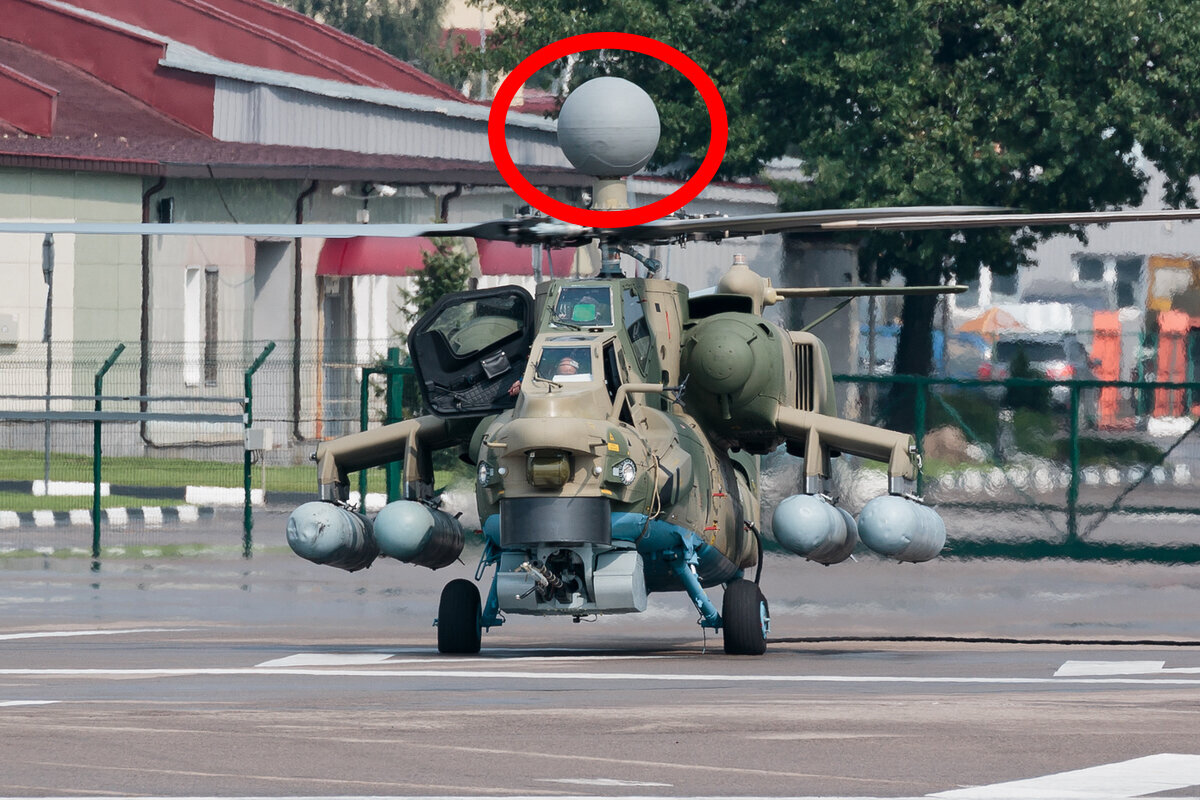Ми-28МН с надвтулочной РЛС Н025