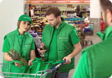 Сбермаркет - сервис по доставке продуктов ежедневного пользования картинка взята из открытого источника Яндекс картинки