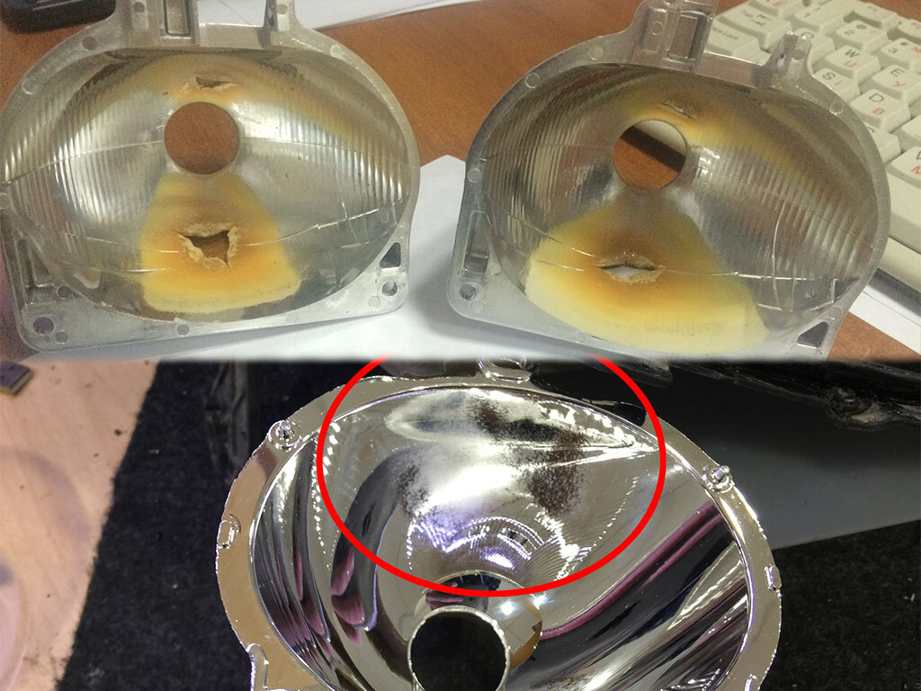 выгоревшие линзы