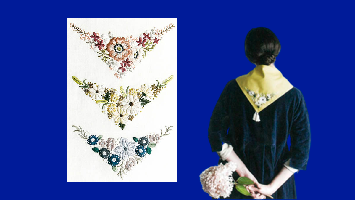 Вышивка на уголке вашего платка