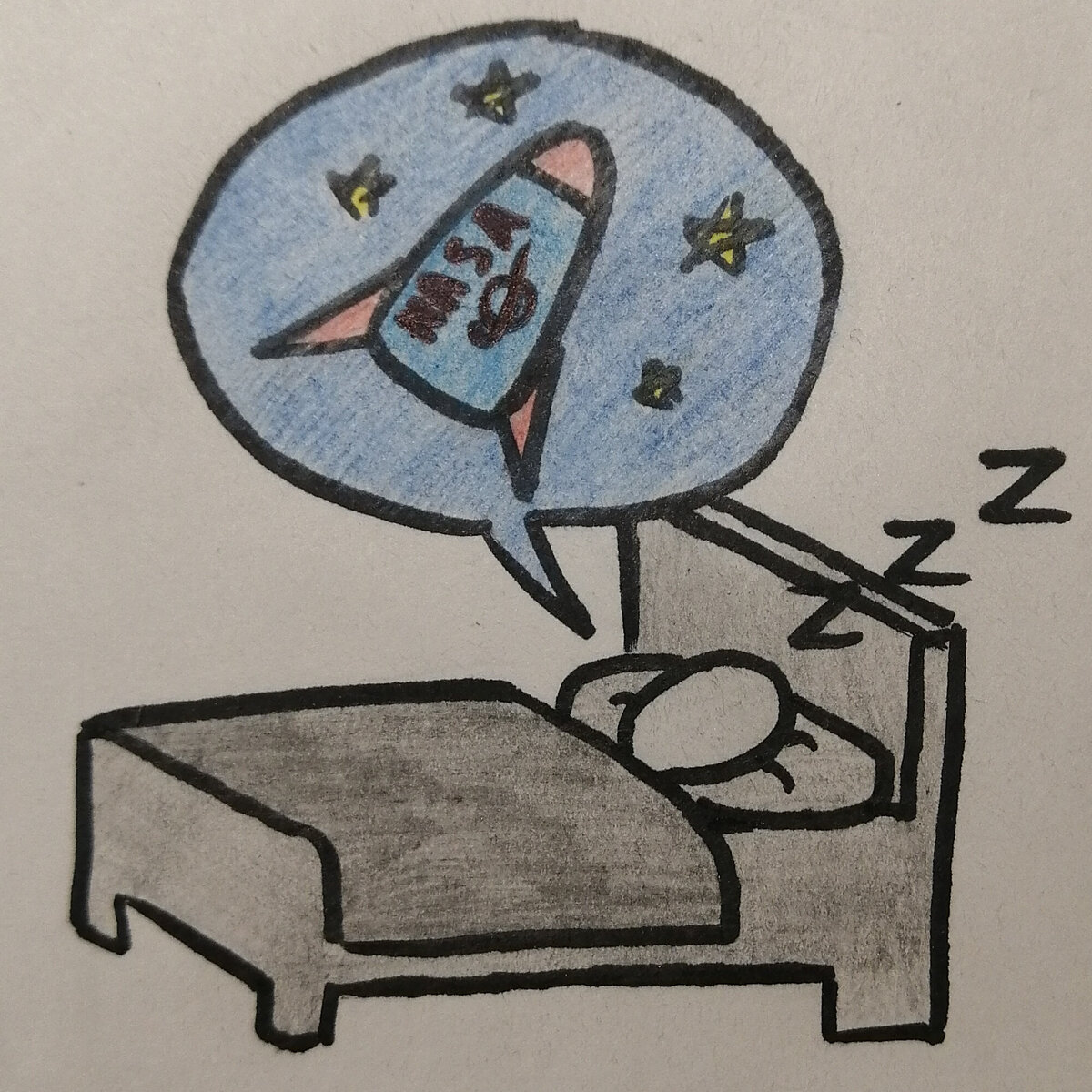 Как извесно дзен продвигает авторские картинки, поэтому я решил нарисовать такую минималистичную миниатуру