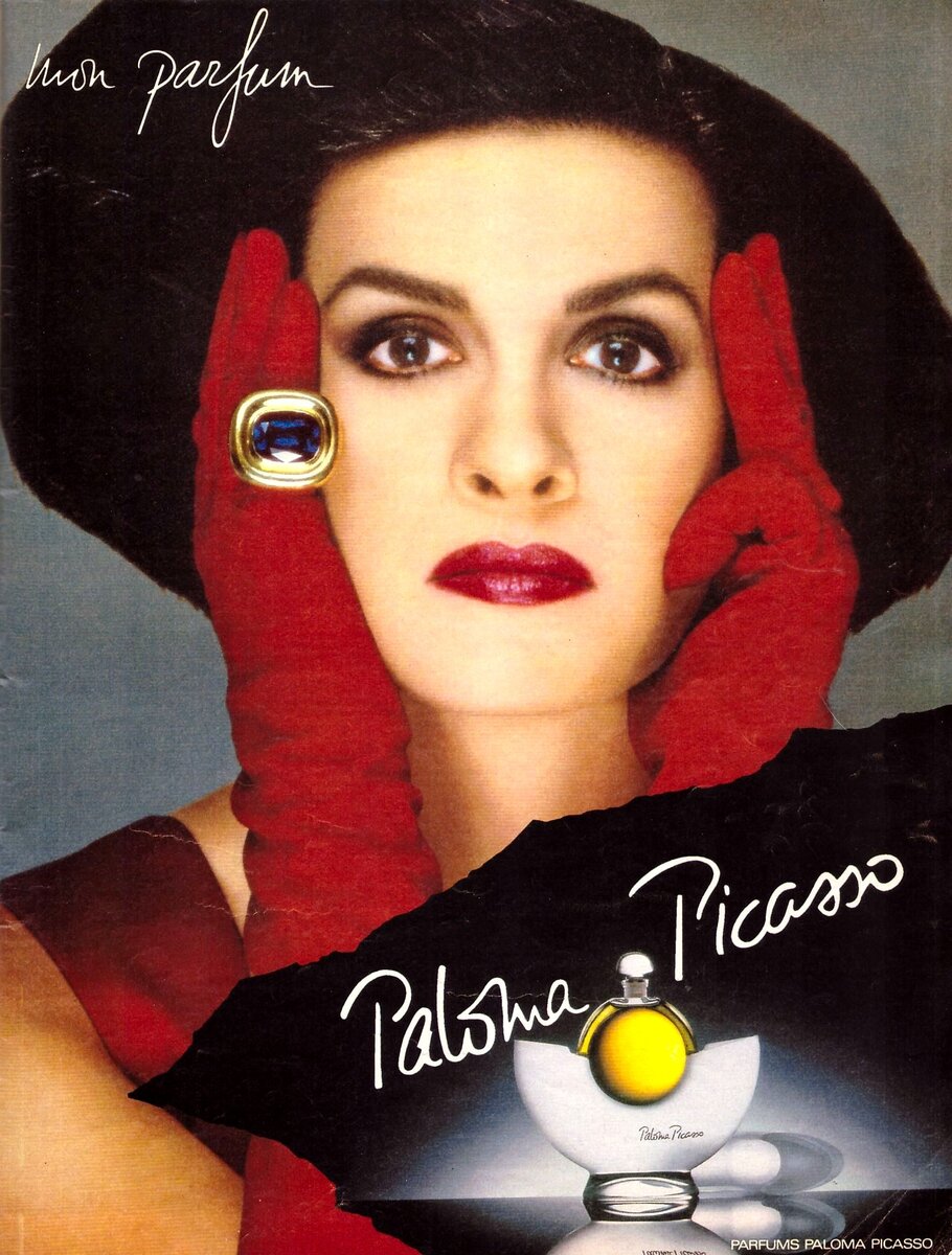 Первая реклама Paloma Picasso, которую я увидела