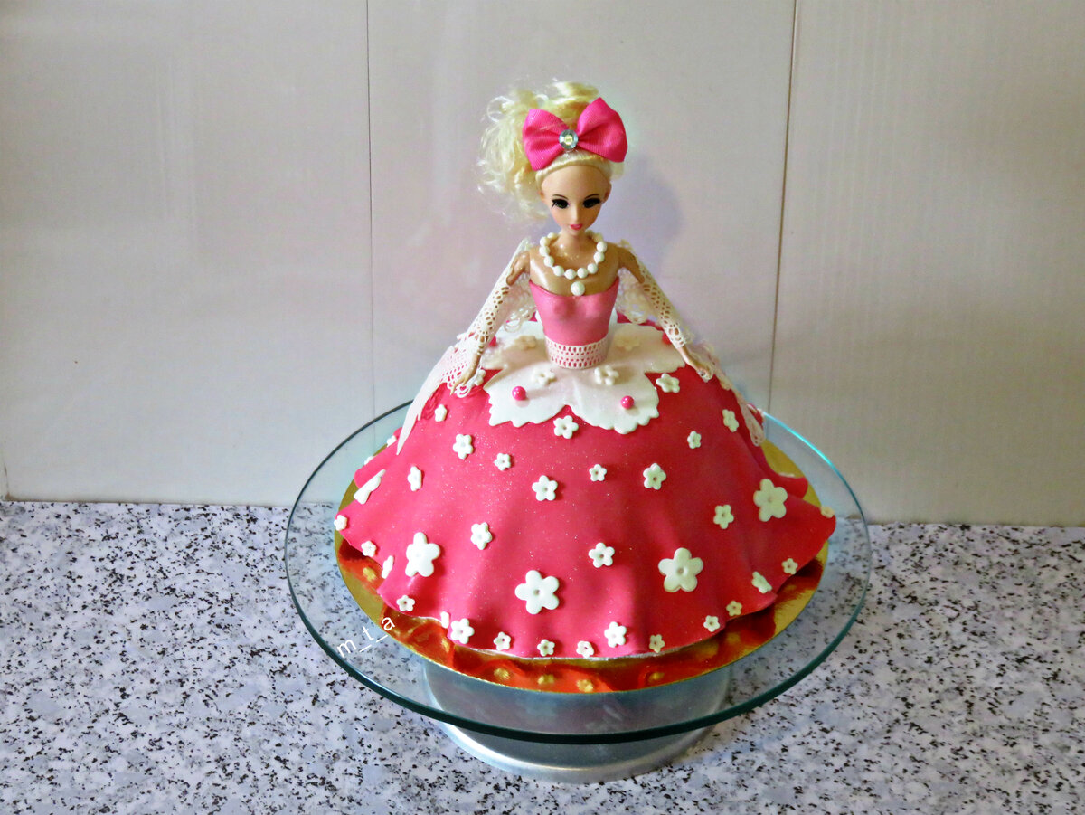 Торт кукла Барби – Королева №1506