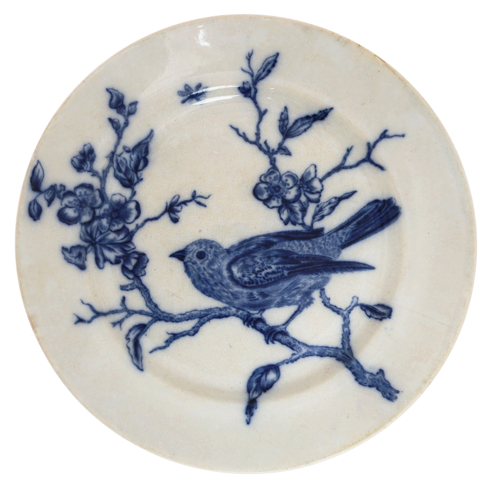 Тарелка «Птица». Фаянс, подглазурная роспись кобальтом. Фабрика «Arabia» конец XIX в. Фото с сайта ozon.ru.