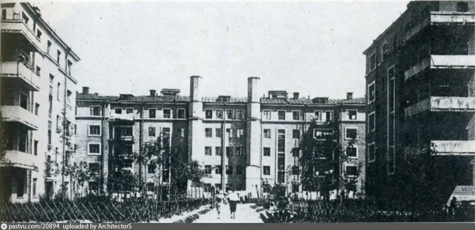 1-я Дубровская улица. Дома для рабочих №№5, 5-А, 7, 1929 г. Источник: А. Латур.