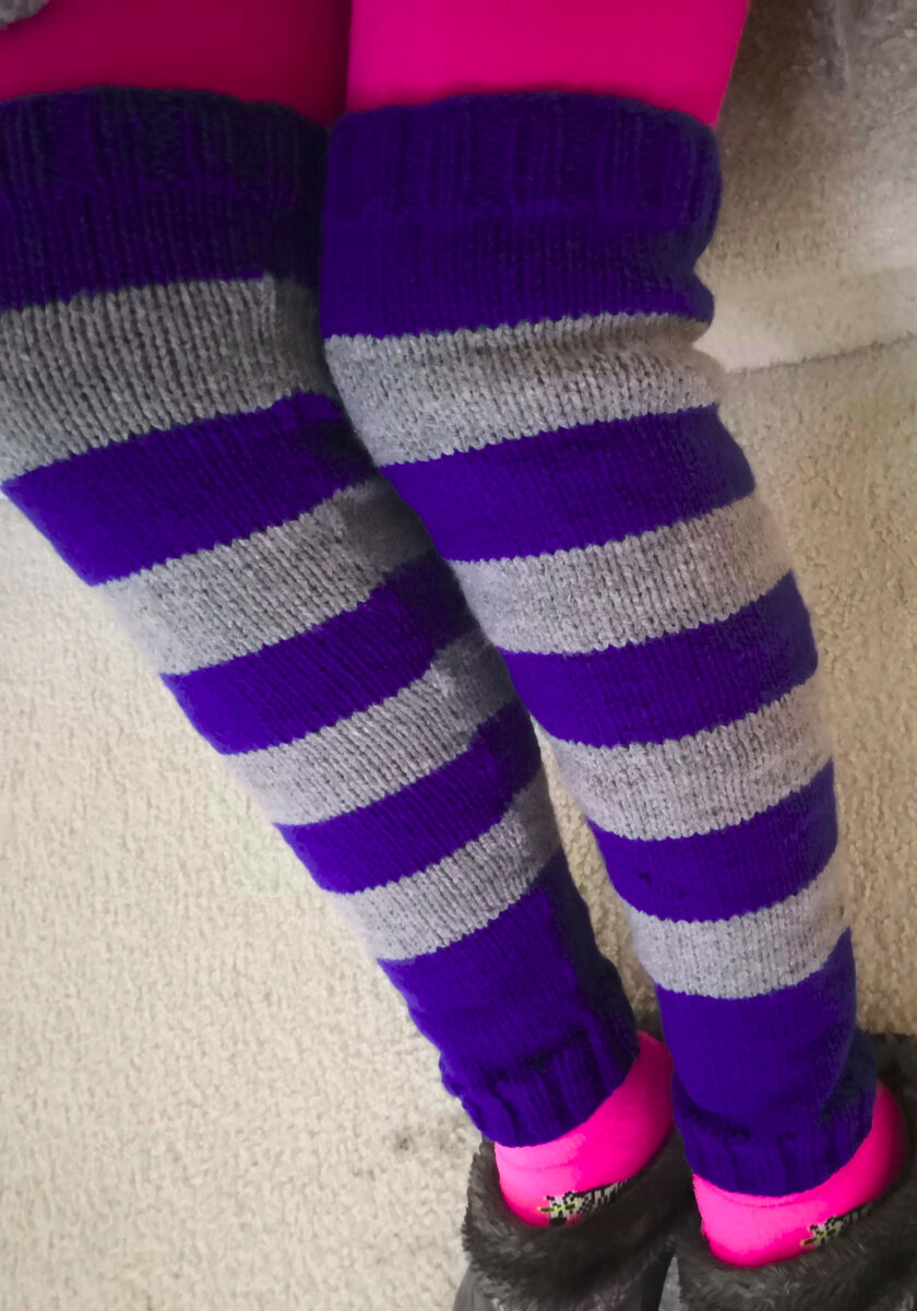 Вот такие простые гетры для дома у меня получились.