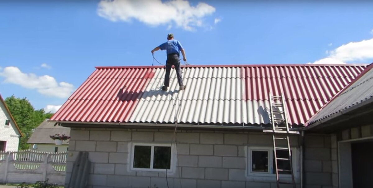 крыша из шифера