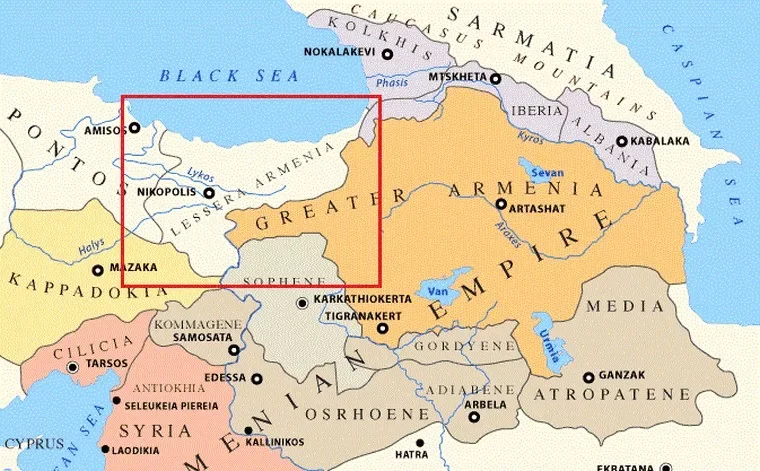 Карта великой армении от моря до моря на русском языке