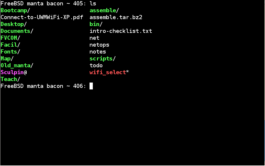 Интерфейс командной строки в FreeBSD — Unix-подобной операционной системе