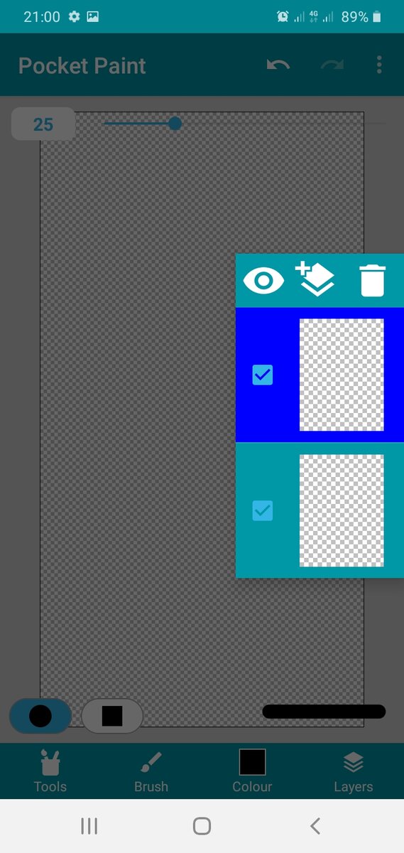 Скриншот приложения Pocket Paint - Управление слоями